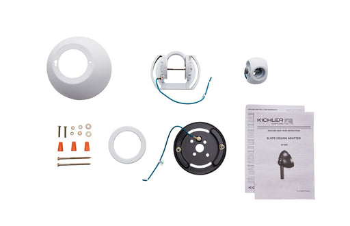 Kichler 337005WH Slope Adapter, White (2)