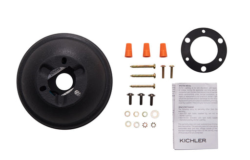 Kichler 337008DBK Flush Mount Kit, Distressed Black (2)
