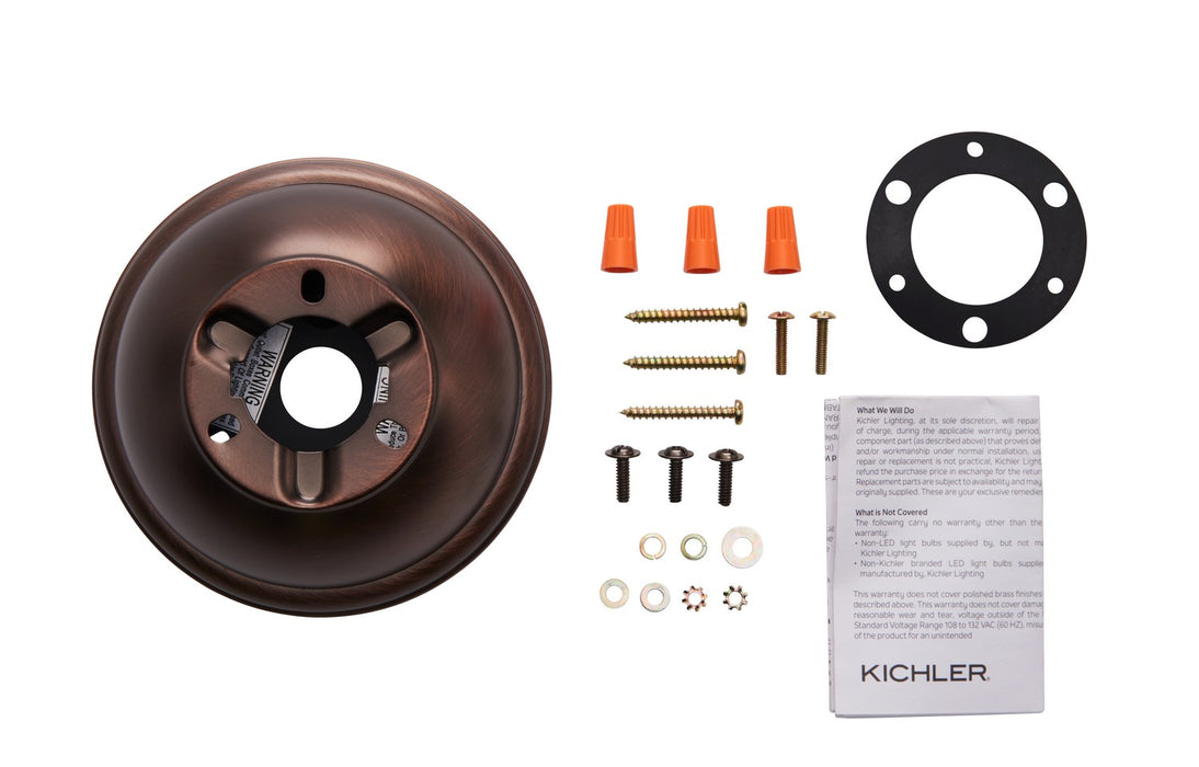 Kichler 337008OBB Flush Mount Kit, Oil Brushed Bronze (2)