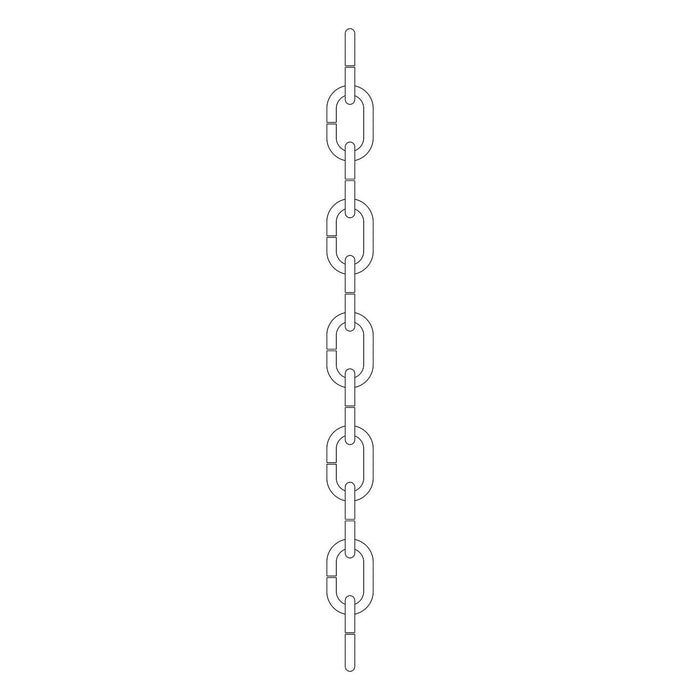 Kichler 4901PN Accessory Chain, Polished Nickel Main Image.jpg