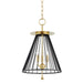 Hudson Valley 1014-AGB/BK Cagney Three Light Pendant, Aged Brass/Black Main Image.jpg