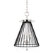 Hudson Valley 1014-PN/BK Cagney Three Light Pendant, Polished Nickel/Black Main Image.jpg