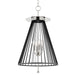 Hudson Valley 1018-PN/BK Cagney Four Light Pendant, Polished Nickel/Black Main Image.jpg