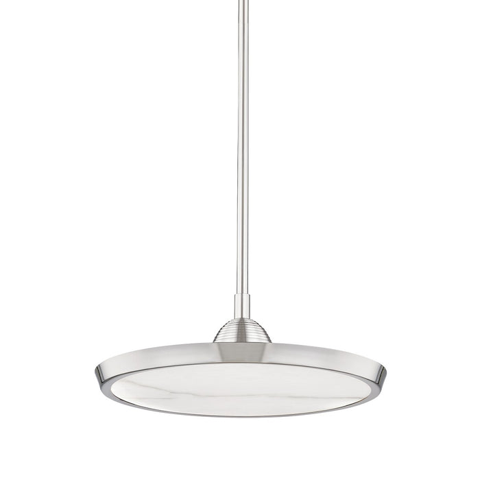 Hudson Valley 3616-PN Draper LED Pendant, Polished Nickel Main Image.jpg