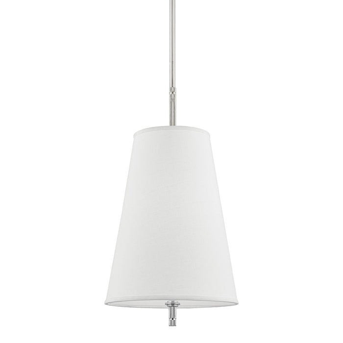 Hudson Valley 3715-PN Bowery One Light Pendant, Polished Nickel Main Image.jpg