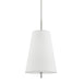 Hudson Valley 3715-PN Bowery One Light Pendant, Polished Nickel Main Image.jpg