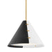 Hudson Valley KBS1352701L-AGB Split One Light Pendant, Aged Brass Main Image.jpg