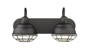 Millennium 5422-MB Neo-Industrial Two Light Vanity, Matte Black Main Image.jpg