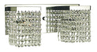 Framburg 1992 PS Gemini Two Light Wall Sconce, Polished Silver with Clear Crystal Main Image.jpg