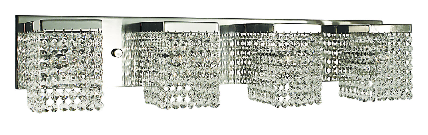 Framburg 1994 PS Gemini Four Light Wall Sconce, Polished Silver with Clear Crystal Main Image.jpg