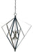 Framburg 3023 PN/MBLACK Zoe Ten Light Foyer Chandelier, Polished Nickel with Matte Black Accents Main Image.jpg