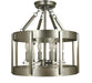 Framburg 4662 SP/PN Pantheon Four Light Flush / Semi-Flush Mount, Satin Pewter with Polished Nickel Main Image.jpg