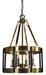 Framburg 4664 AB/MBLACK Pantheon Four Light Chandelier, Antique Brass with Matte Black Main Image.jpg