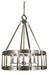 Framburg 4665 SP/PN Pantheon Five Light Chandelier, Satin Pewter with Polished Nickel Main Image.jpg