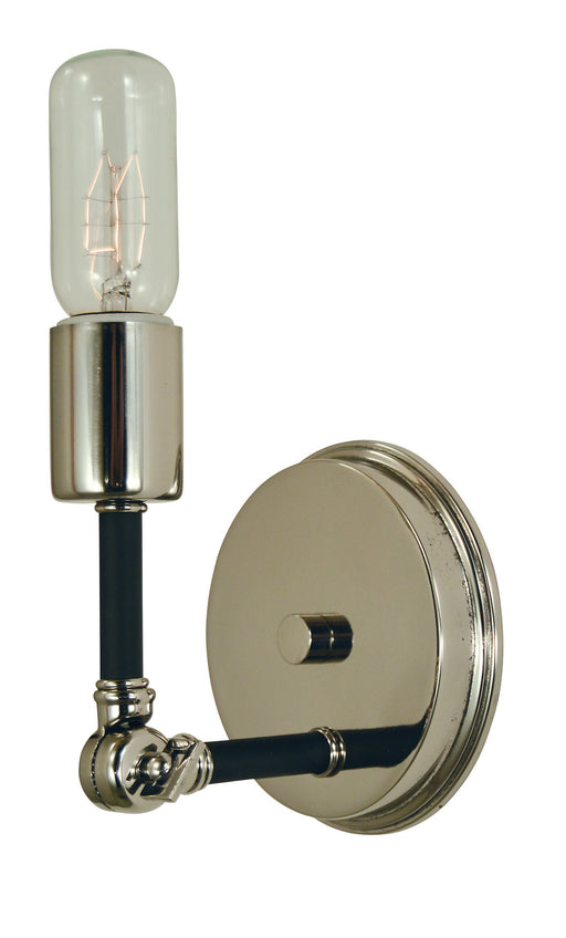 Framburg 4681 PN/MBLACK Felix One Light Wall Sconce, Polished Nickel with Matte Black Main Image.jpg