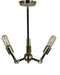 Framburg 4683 PN/MBLACK Felix Three Light Chandelier, Polished Nickel with Matte Black Main Image.jpg