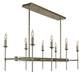 Framburg 4698 BN Chandler Eight Light Island Chandelier, Brushed Nickel Main Image.jpg