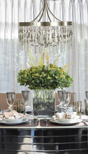 Framburg 4715 SP/PN Adele Five Light Chandelier, Satin Pewter with Polished Nickel Alternate Image.jpg
