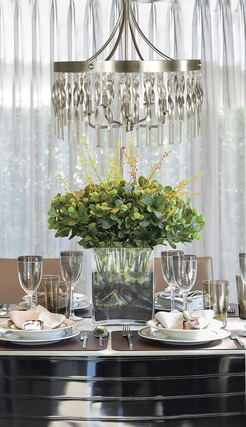 Framburg 4715 SP/PN Adele Five Light Chandelier, Satin Pewter with Polished Nickel Alternate Image.jpg