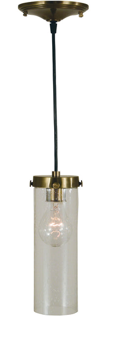 Framburg 4758 AB Hammersmith One Light Pendant, Antique Brass Main Image.jpg