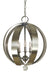 Framburg 4778 PN/BN Venus Five Light Chandelier, Polished Nickel Main Image.jpg