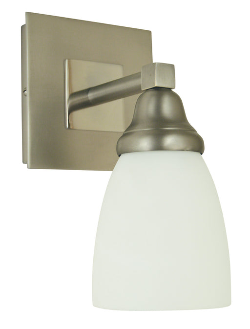 Framburg 4781 SP/PN Mercer One Light Wall Sconce, Satin Pewter with Polished Nickel Main Image.jpg