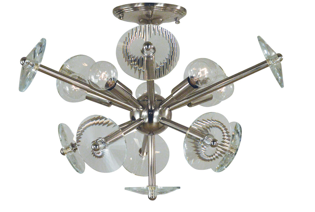 Framburg 4812 PN Apogee Five Light Flush / Semi-Flush Mount, Polished Nickel Main Image.jpg