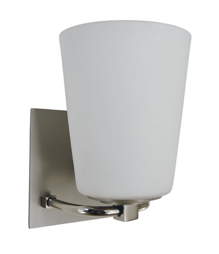 Framburg 4851 SP/PN/WH Mercer One Light Bath, Satin Pewter with Polished Nickel Main Image.jpg