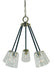 Framburg 4999 PN/MBLACK Felix Five Light Chandelier, Polished Nickel with Matte Black Accents Main Image.jpg