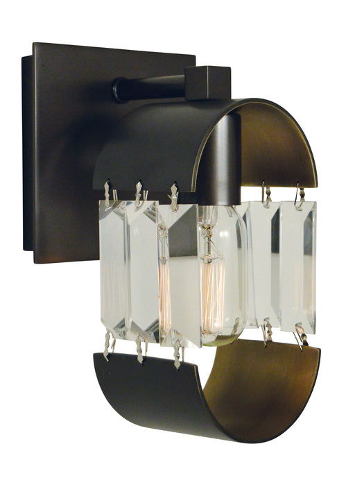 Framburg 5011 MB/HB Josephine One Light Wall Sconce, Mahogany Bronze with Harvest Bronze Accents Main Image.jpg