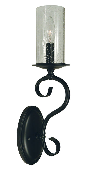 Framburg 5021 MBLACK Ilsa One Light Wall Sconce, Matte Black Main Image.jpg