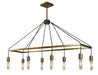 Framburg 5023 AB Celestial Eight Light Island Chandelier, Antique Brass Main Image.jpg