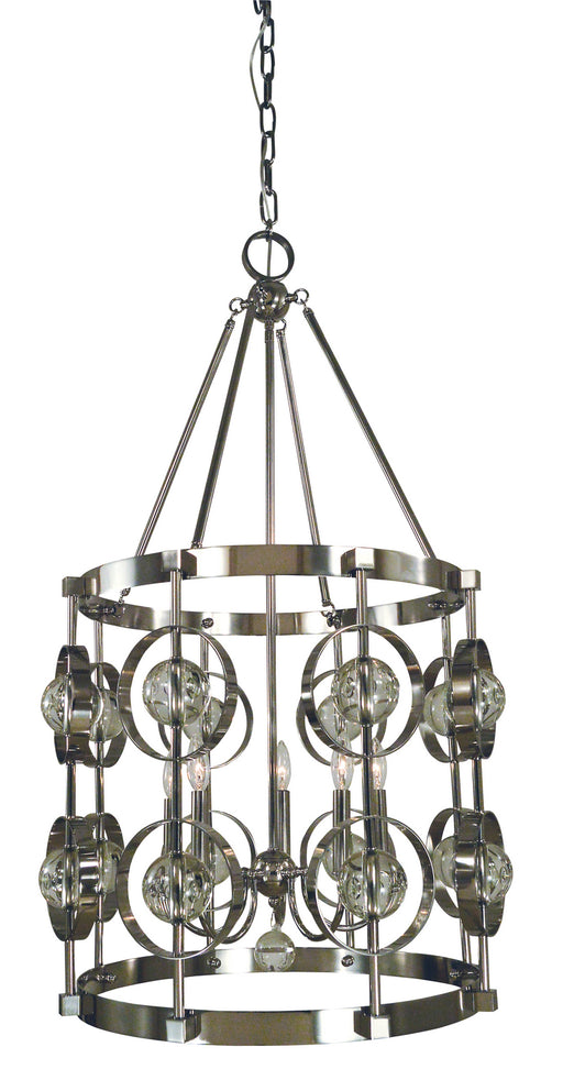 Framburg 5032 PN Ephemeris Five Light Chandelier, Polished Nickel Main Image.jpg