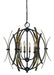 Framburg 5055 MB/AB Monique Six Light Chandelier, Mahogany Bronze with Antique Brass Accents Main Image.jpg