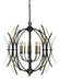 Framburg 5058 MB/AB Monique Eight Light Chandelier, Mahogany Bronze with Antique Brass Accents Main Image.jpg