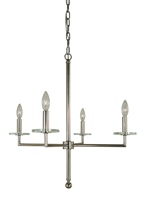 Framburg 5454 MBLACK Muse Four Light Chandelier, Matte Black Main Image.jpg