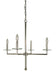 Framburg 5454 MBLACK Muse Four Light Chandelier, Matte Black Main Image.jpg