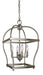 Framburg 5474 BN Kenmare Four Light Mini-Chandelier, Brushed Nickel Main Image.jpg