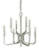 Framburg 5488 SP Heidelberg Eight Light Chandelier, Satin Pewter Main Image.jpg