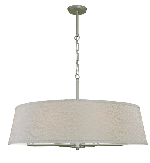 Framburg 5548 SP Cosmopolitan Eight Light Chandelier, Satin Pewter Main Image.jpg