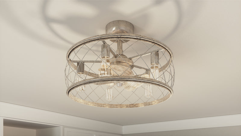 Quoizel RDY3122CS Dury Five Light Fandelier, Century Silver Leaf Alternate Image.jpg