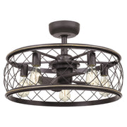 Quoizel RDY3122PN Dury Five Light Fandelier, Palladian Bronze Main Image.jpg