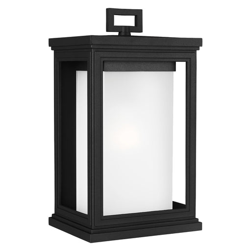 Generation Lighting OL12901TXB Roscoe One Light Outdoor Wall Lantern, Textured Black Main Image.jpg