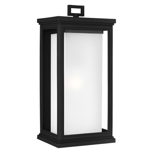 Generation Lighting OL12902TXB Roscoe One Light Outdoor Wall Lantern, Textured Black Main Image.jpg