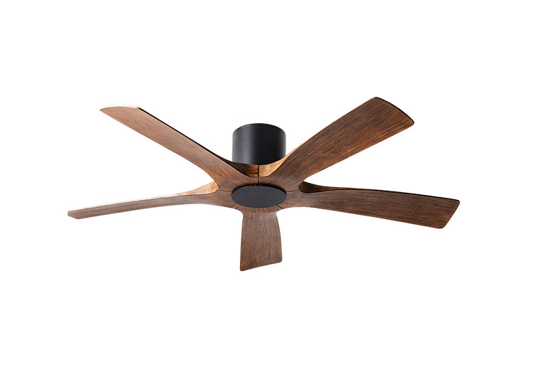 Modern Forms Fans FH-W1811-5-MB/DK 54"Ceiling Fan, Matte Black/Distressed Koa