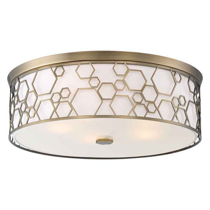 Minka-Lavery 1845-108-L LED Flush Mount, Polished Satin Brass Main Image.jpg