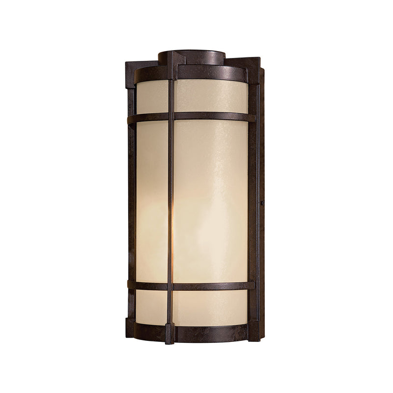 Minka-Lavery 72020-A179 Andrita Court One Light Outdoor Wall Mount, Textured French Bronze Main Image.jpg