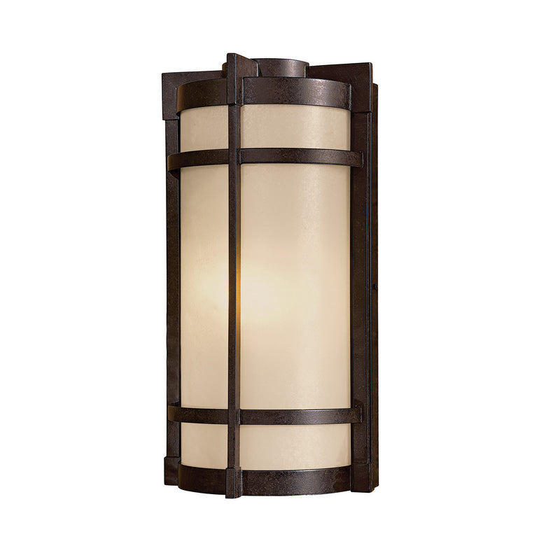 Minka-Lavery 72021-A179 Andrita Court One Light Outdoor Wall Mount, Textured French Bronze Main Image.jpg
