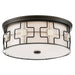 Minka-Lavery 846-105-L LED Flush Mount, Dark Gray W/Polished Nickel Main Image.jpg