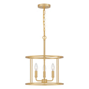 Quoizel ABR2814AB Abner Three Light Pendant, Aged Brass Main Image.jpg